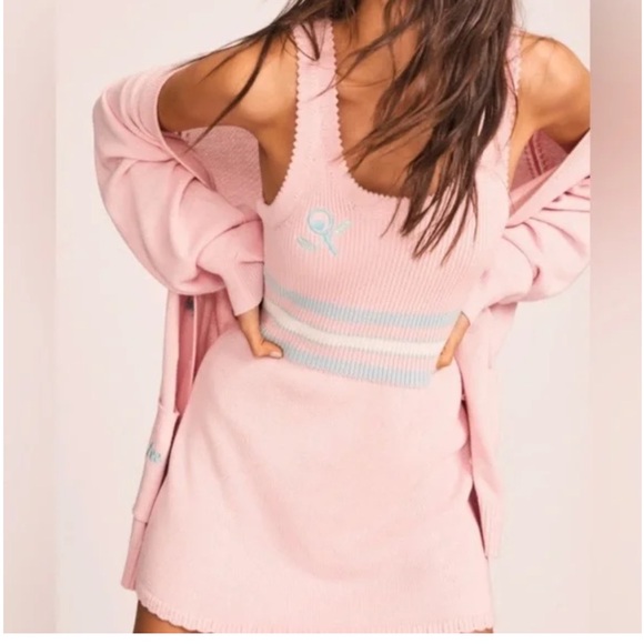 Loveshackfancy NWT Jura Cardigan in Pink Sands xs - Picture 2 of 12